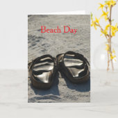 Carte Journée à la plage (Fleur jaune)