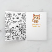 Carte Journée câlin de chaton - 23 mars (Intérieur)