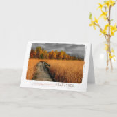 Carte journée d'automne photo de gratitude vierge (Fleur jaune)