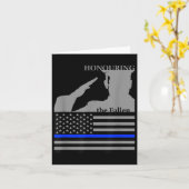 Carte Journée de commémoration des policiers _ Hommage à (Fleur jaune)