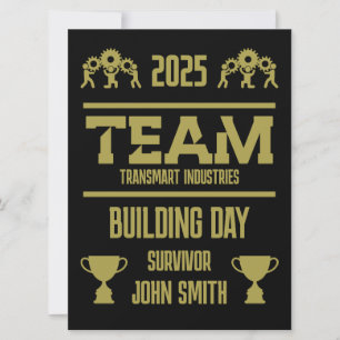 Carte Journée de création d'équipe d'entreprise
