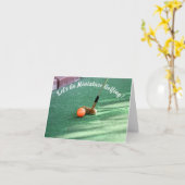 Carte Journée de golf miniature (Fleur jaune)