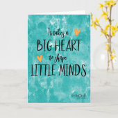 Carte Journée de gratitude pour les enseignants (Fleur jaune)