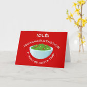 Carte Journée de Guacamole (Fleur jaune)