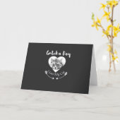 Carte Journée de la Chat Gotcha - Joyeuse Journée de l'a (Fleur jaune)