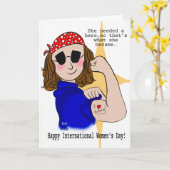 Carte Journée de la femme (Fleur jaune)