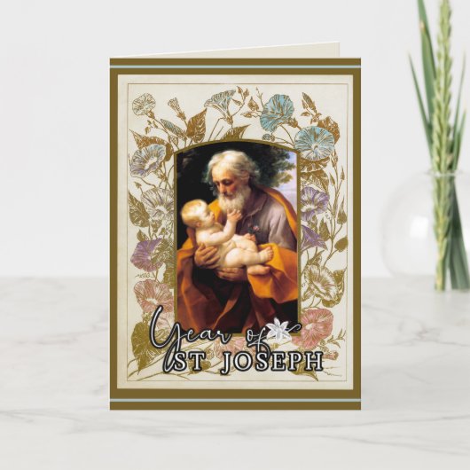 Carte Journée de la fête de l'année de Saint Joseph Priè (Devant)
