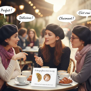 Carte Journée de la langue française 20 mars Croissant e