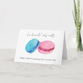Carte Journée de la langue française 20 mars Macarons (Devant)