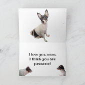 CARTE JOURNÉE DE LA MÈRE AMOUREUX DES CHIENS (Intérieur)