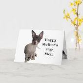 CARTE JOURNÉE DE LA MÈRE AMOUREUX DES CHIENS (Fleur jaune)