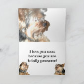 CARTE JOURNÉE DE LA MÈRE AMOUREUX DES CHIENS (Intérieur)