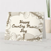 Carte Journée de la musique country (Devant)