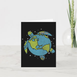 Carte Journée de la Terre 2025 Restaurer Recycler Tortue