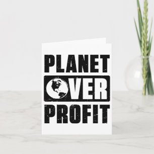 Carte Journée de la Terre Planète avant le Profit Enviro