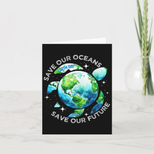 Carte Journée de la Terre Restaurer la Terre Tortue de M