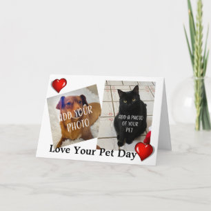 Carte Journée de l'amour pour votre animal