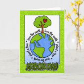 Carte Journée de l'arbre (Fleur jaune)