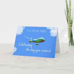 Carte Journée de l'avion pour l'adoption d'un ami avec a