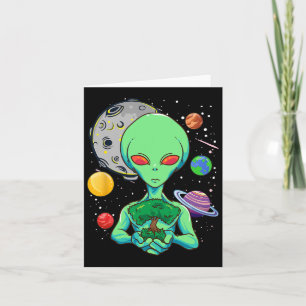 Carte Journée de l'espace Célébration Alien cosmique Arb