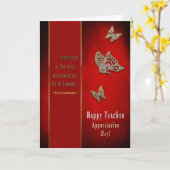 Carte Journée de reconnaissance de l'enseignant - Citati (Fleur jaune)