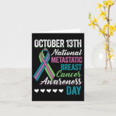 Carte Journée de sensibilisation au cancer du sein métas (Fleur jaune)