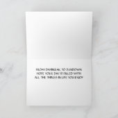 CARTE JOURNÉE DE SOLEIL AUX SOUHAITS D'ANNIVERSAIRE (Intérieur)