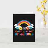 Carte Journée dernière De L'École Enfants Enseignant Dip (Fleur jaune)