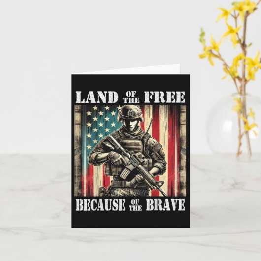 Carte Journee des anciens combattants courageux de la te (Fleur jaune)