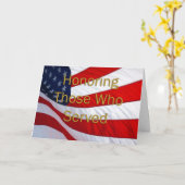 Carte Journée des anciens combattants en l'honneur de ce (Fleur jaune)