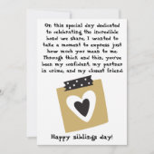 Carte Journée des frères et sœurs / Anniversaire Frères  (Devant)