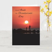 Carte Journée des grands-parents pour Abuelo, Pêche au c (Fleur jaune)