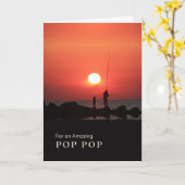 Carte Journée des grands-parents pour la pêche à la pop  (Fleur jaune)