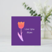 Carte Journée des mères 2022 Texte personnalisé Floral v (Debout devant)