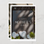 Carte journée des mères heureuses (Devant / Derrière)