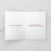 Carte Journée des professionnels admin avec les rayures  (Intérieur)