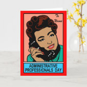 Carte Journée des professionnels de l'administration (Fleur jaune)