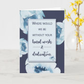 Carte Journée des professionnels de l'administration pen (Fleur jaune)