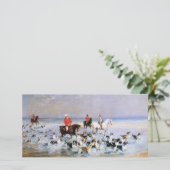 Carte Journée d'été à Cleveland (Chevaux et chiens de tr (Debout devant)