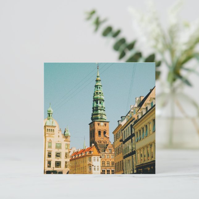 Carte Journée d'été à Copenhague (Debout devant)