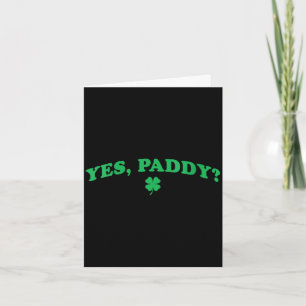 Carte Journée drôle de la Saint-Patrick trèfle féminin