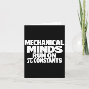 Carte Journée drôle ingénieur mécanique 14 mars humour D