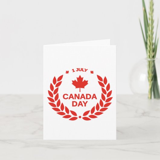 CARTE JOURNÉE DU CANADA (Devant)