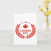 CARTE JOURNÉE DU CANADA (Fleur jaune)