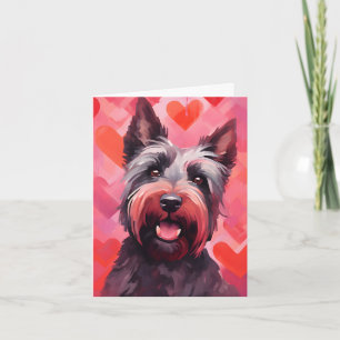 Carte Journée écossaise Terrier Valentines