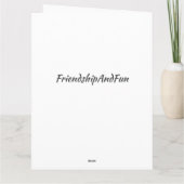 CARTE JOURNÉE ET FAIRE CE QUI VOUS REND HEUREUX FILS (Dos)