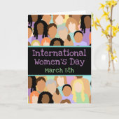 Carte Journée internationale de la femme - 8 mars (Fleur jaune)