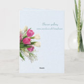 Carte Journée internationale de la femme - fleurs de pri (Dos)