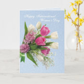 Carte Journée internationale de la femme - fleurs de pri (Fleur jaune)