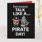 Carte Journée internationale de parler comme un pirate (Fleur jaune)